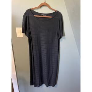 La Fayette 148 Black Semi see Through Dress/Cover Up. Sz XL